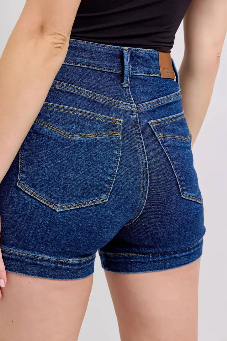 Roomy Straight High Waist Casual Shorts
