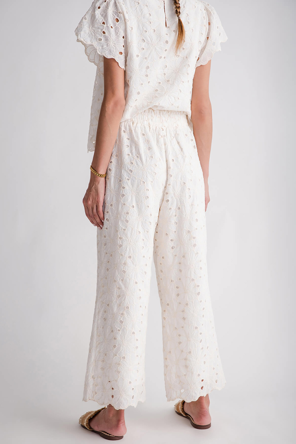 Jodifl Lace Pants - ivory