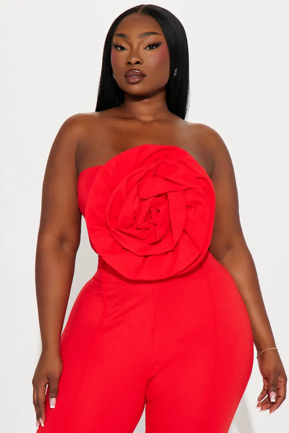 India Rose Pant Set - Red