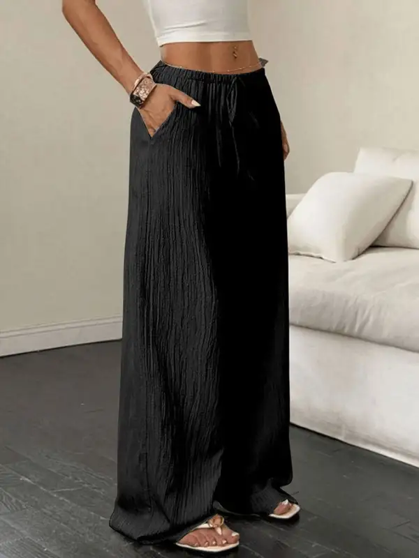 Tied Wide Leg Pants