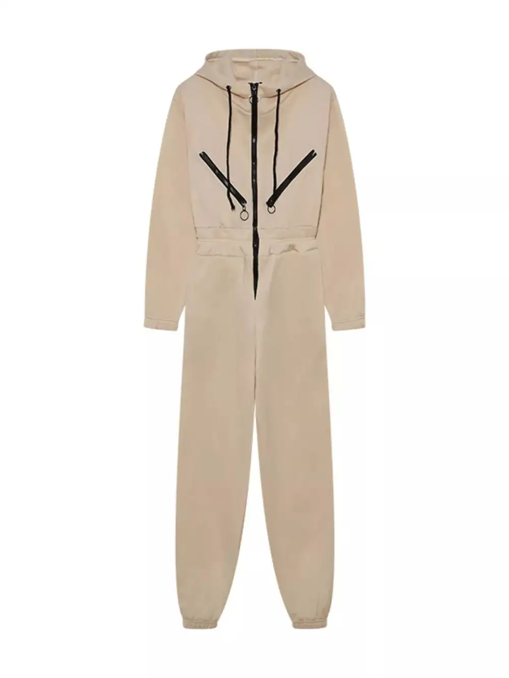 Hooded Zip Jumpsuit