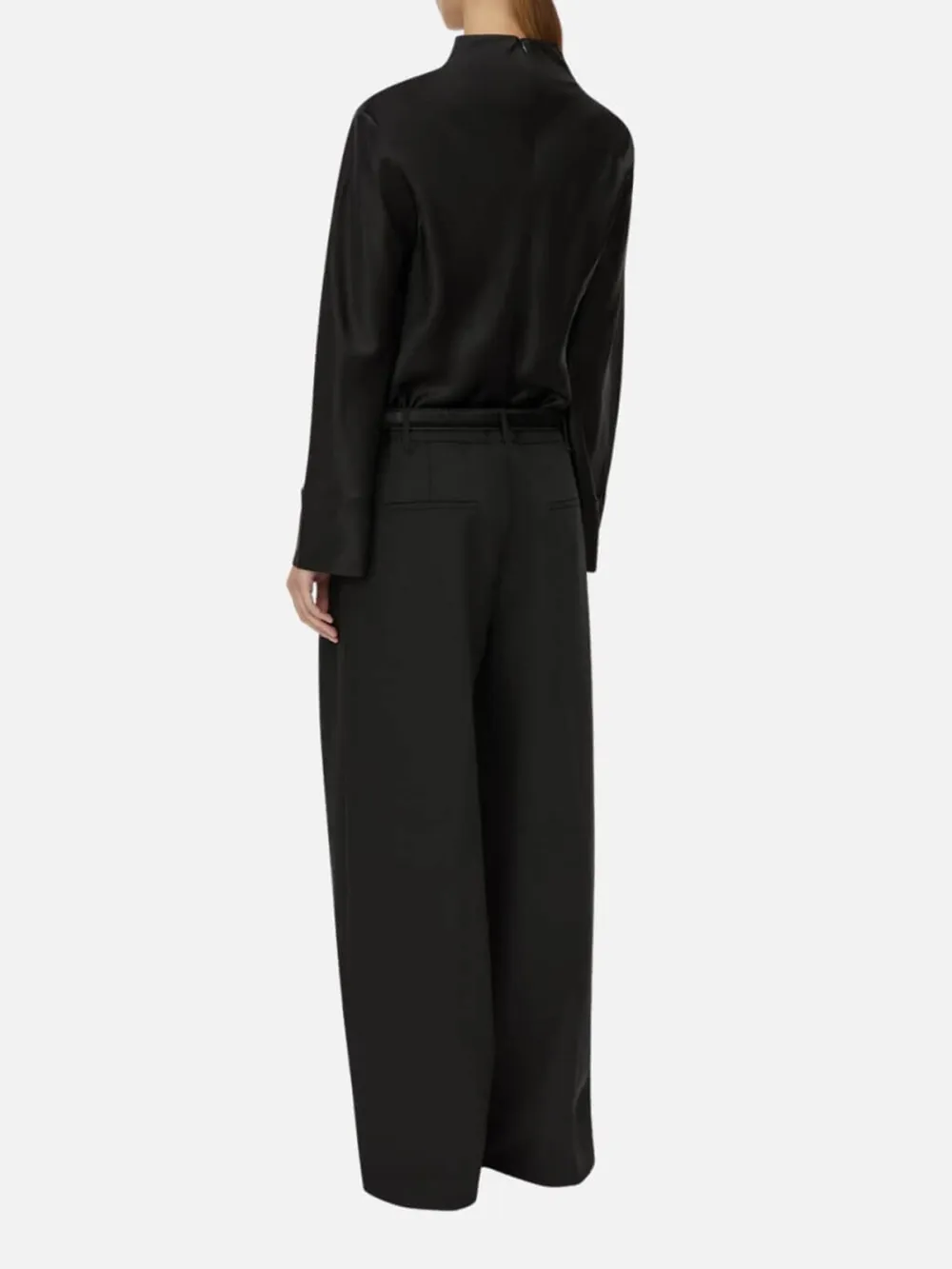 Mid-Rise Pants with Belt Loops