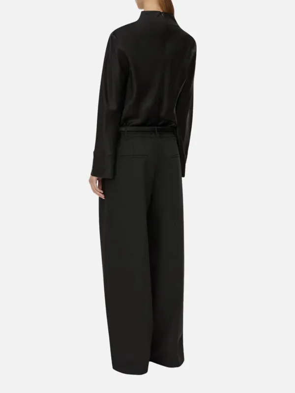 Mid-Rise Pants with Belt Loops