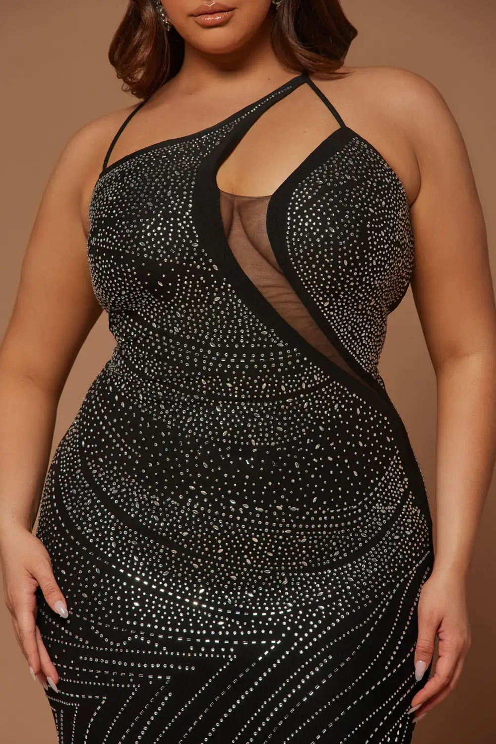 Alessia Embellished Gown - Black