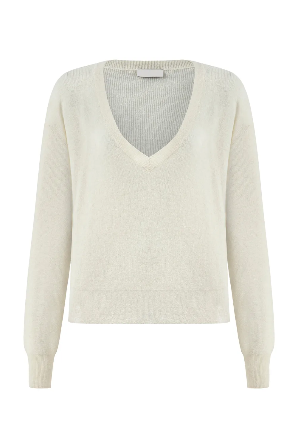 V-Neck Knitwear Sweater