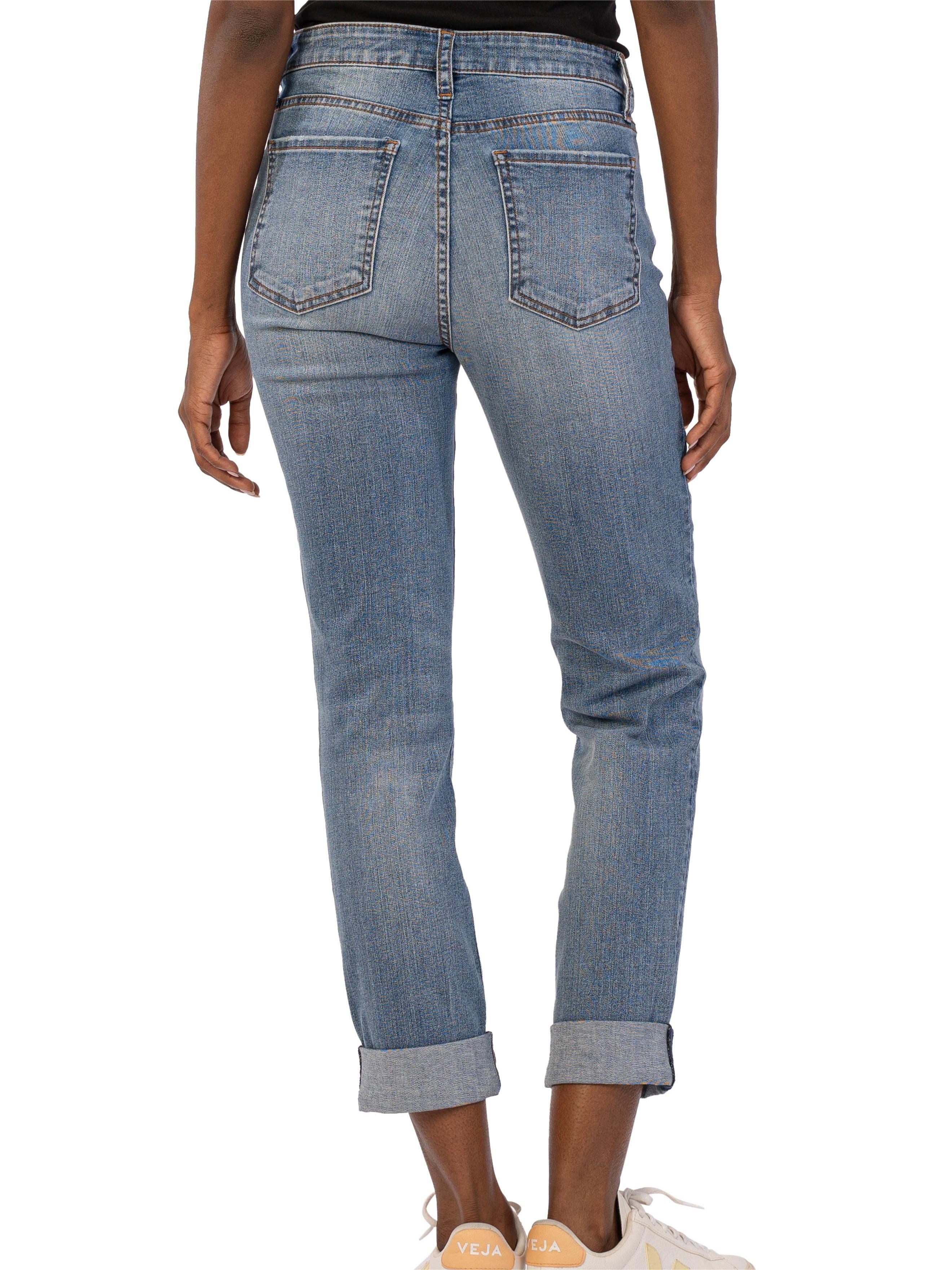 Mid Rise Boyfriend Jeans