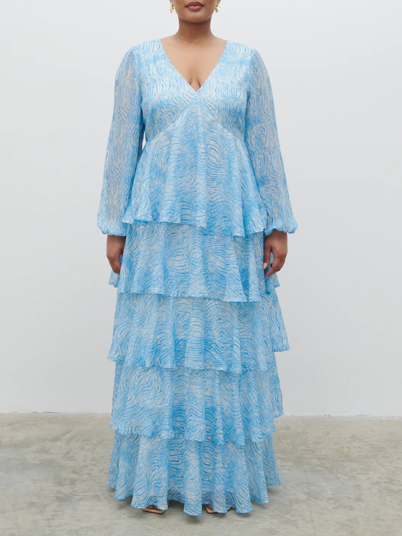 Ruffle Maxi Dress Curve