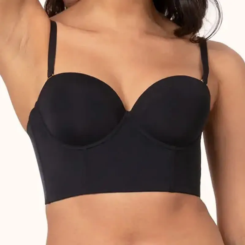 Strapless Convertible Backless Underwire Bra Push Bra