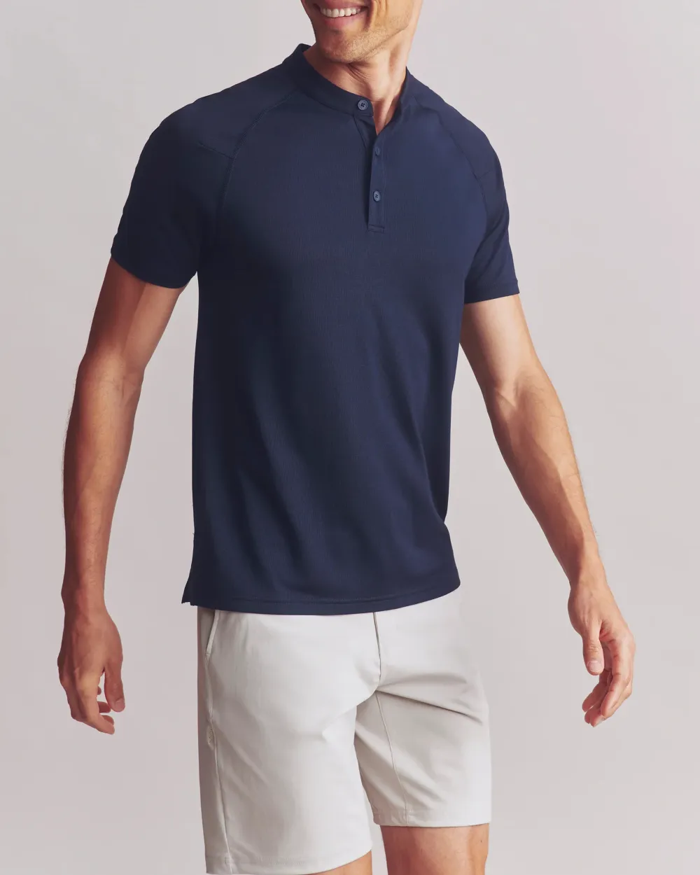 Stylish Men's T-shirts Buttoned In The Front