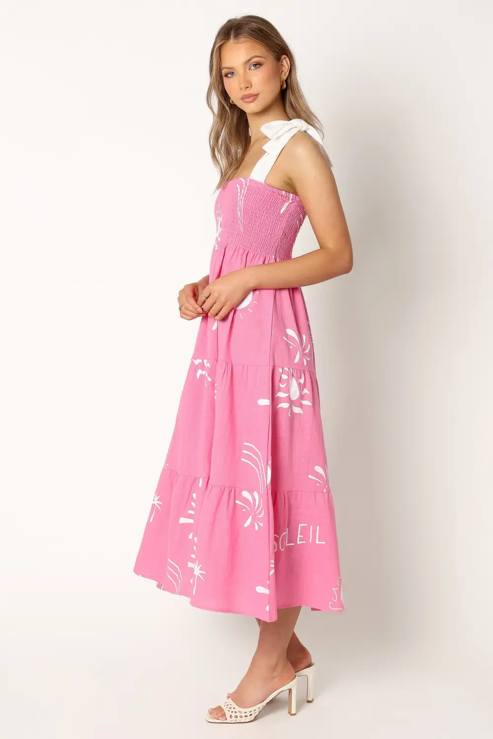 Sarelle Midi Dress - Hot Pink