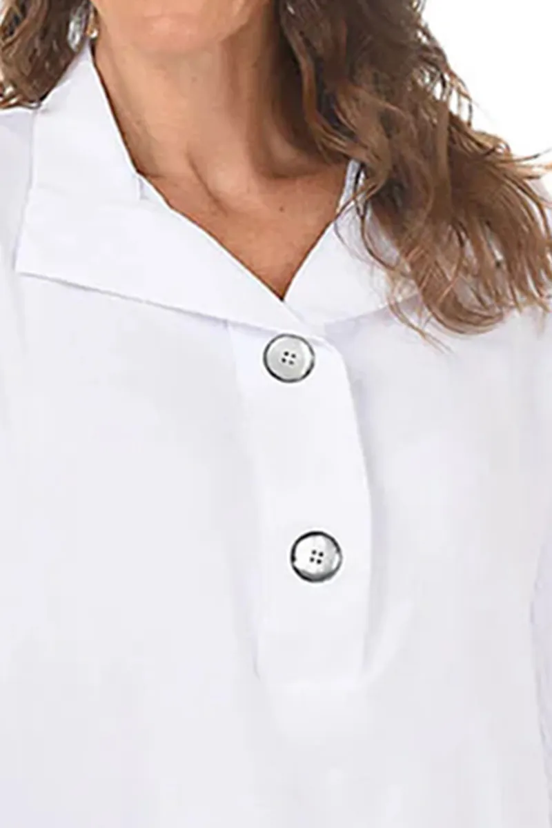 Solid Dolman Sleeve Crinkle Blouse