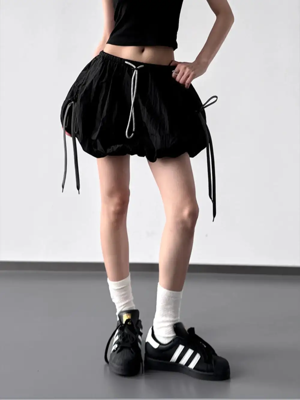 Bubble Drawstring Casual Shorts