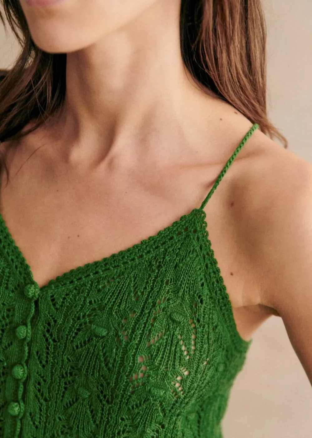 Crochet Finish On Neckline Top