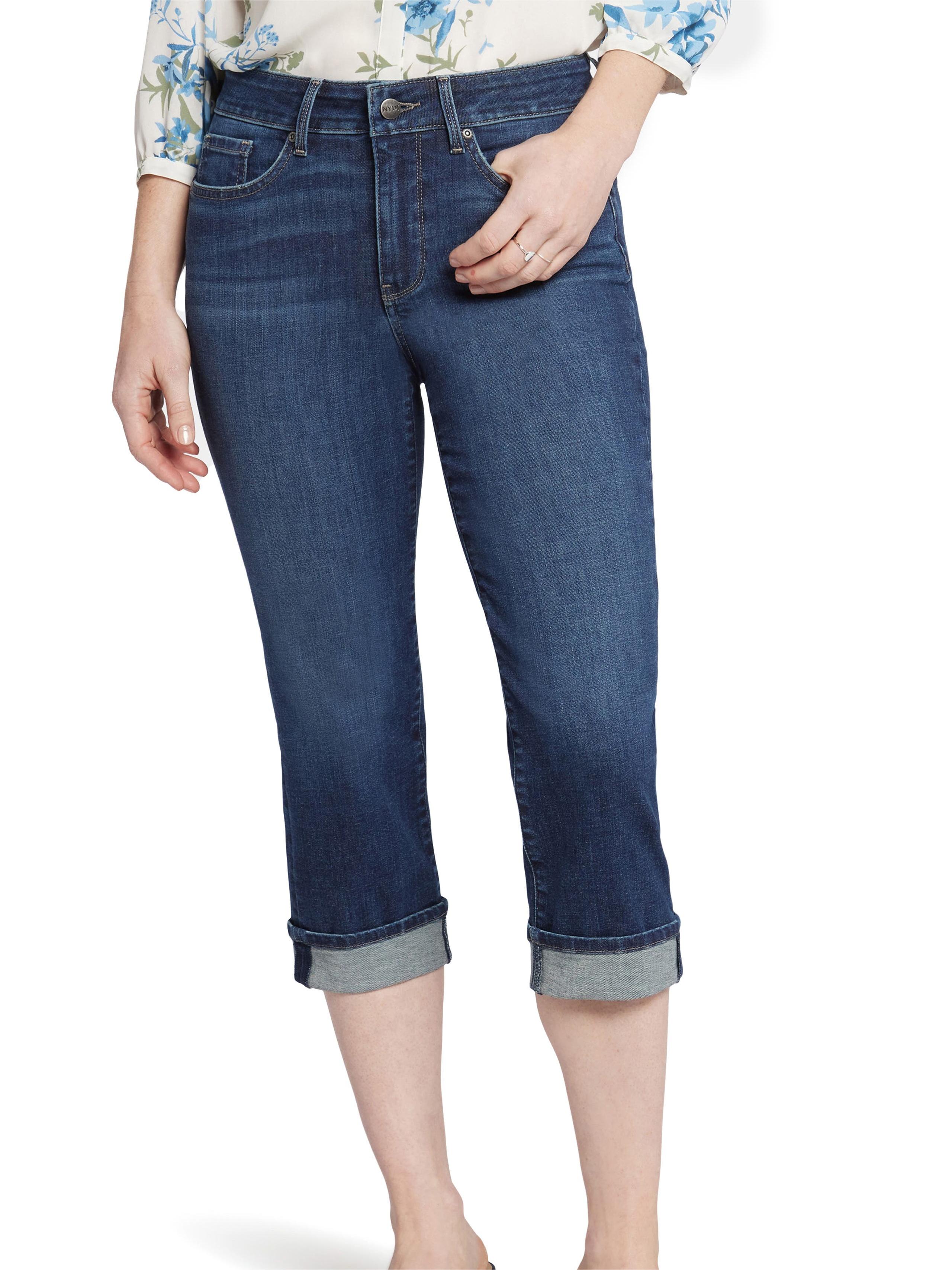 Marilyn Cuffed Crop Straight Leg Jeans