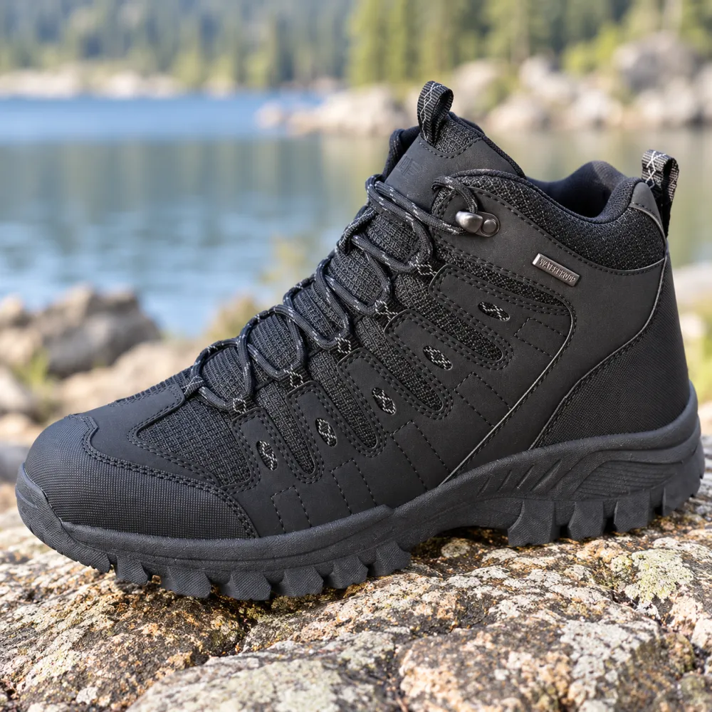 ⏰Limited Time Deal: Up to 70% Off — Men's High-Top Hiking Boots — Outdoor Trekking Shoes — Breathable, Lightweight, Wide Toe Box, Arch Support, Cushioned, Waterproof, Non-Slip
