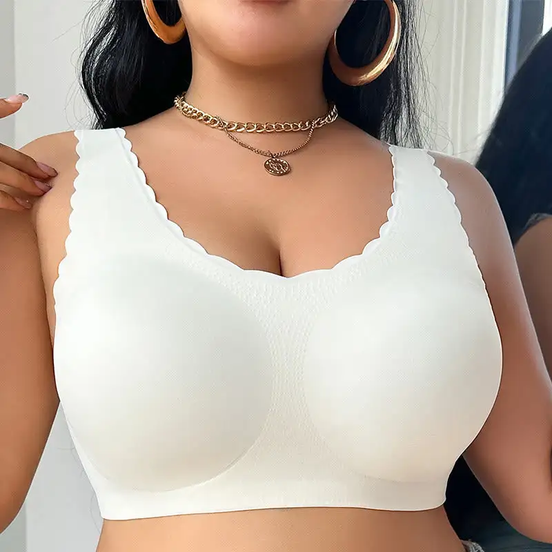 Seamless Wide Strap Wireless Bra