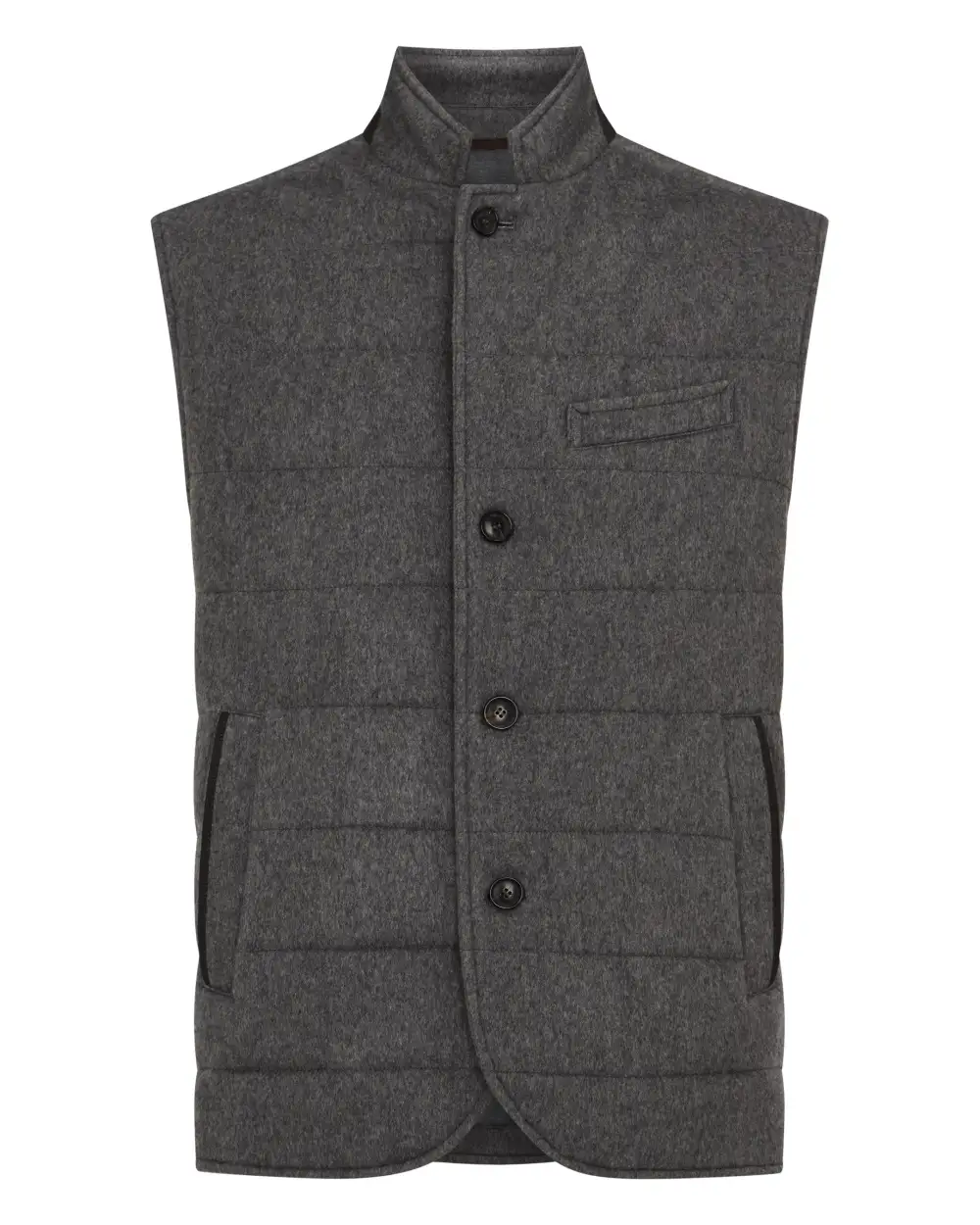 Men's Calgary Cashmere Gilet Grey