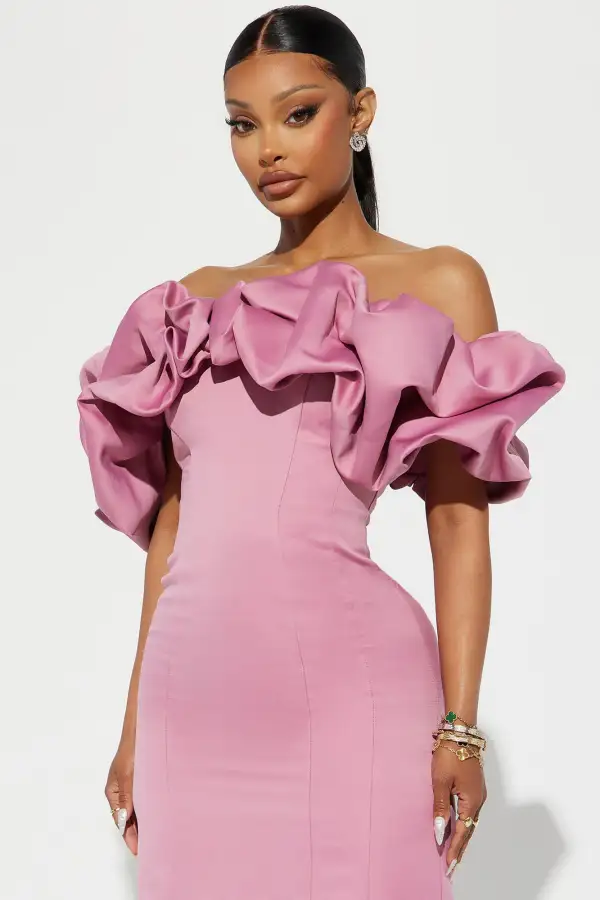 Parisian Nights Midi Dress - Mauve