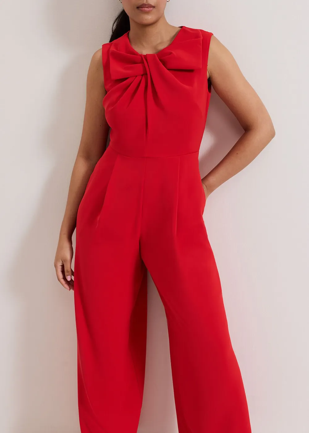 Intellectual Art Bow Design Sleeveless Bodysuit