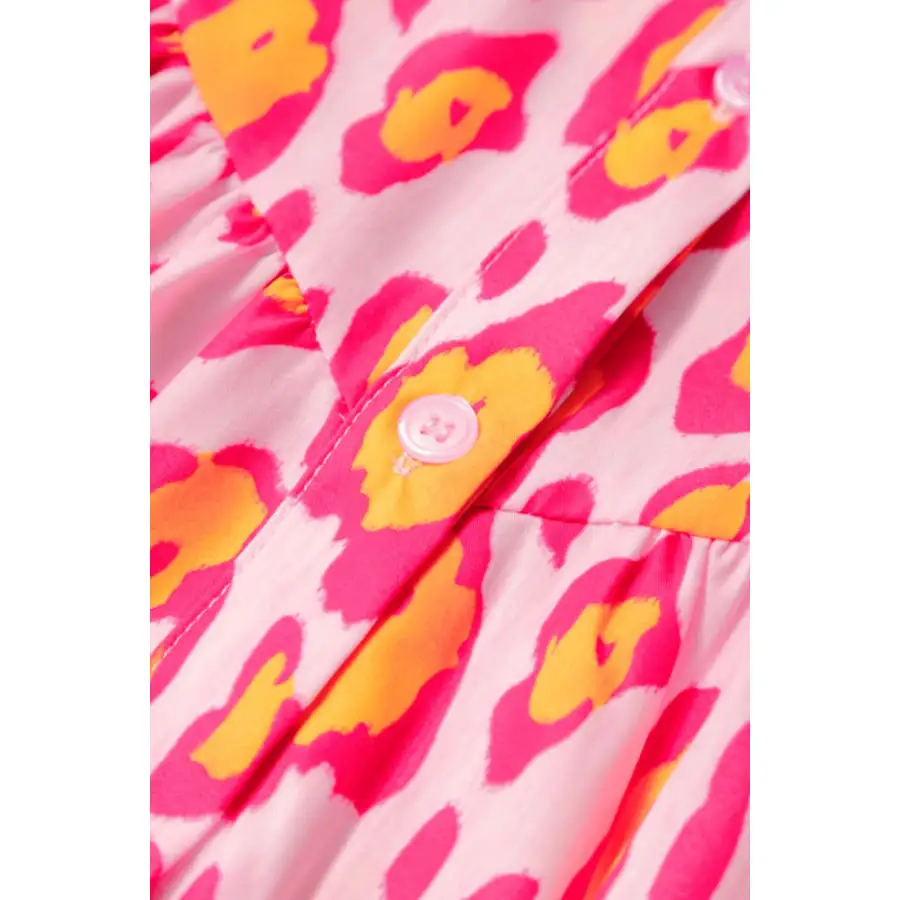 Cozy Leopard Button Up Button Up Shirt