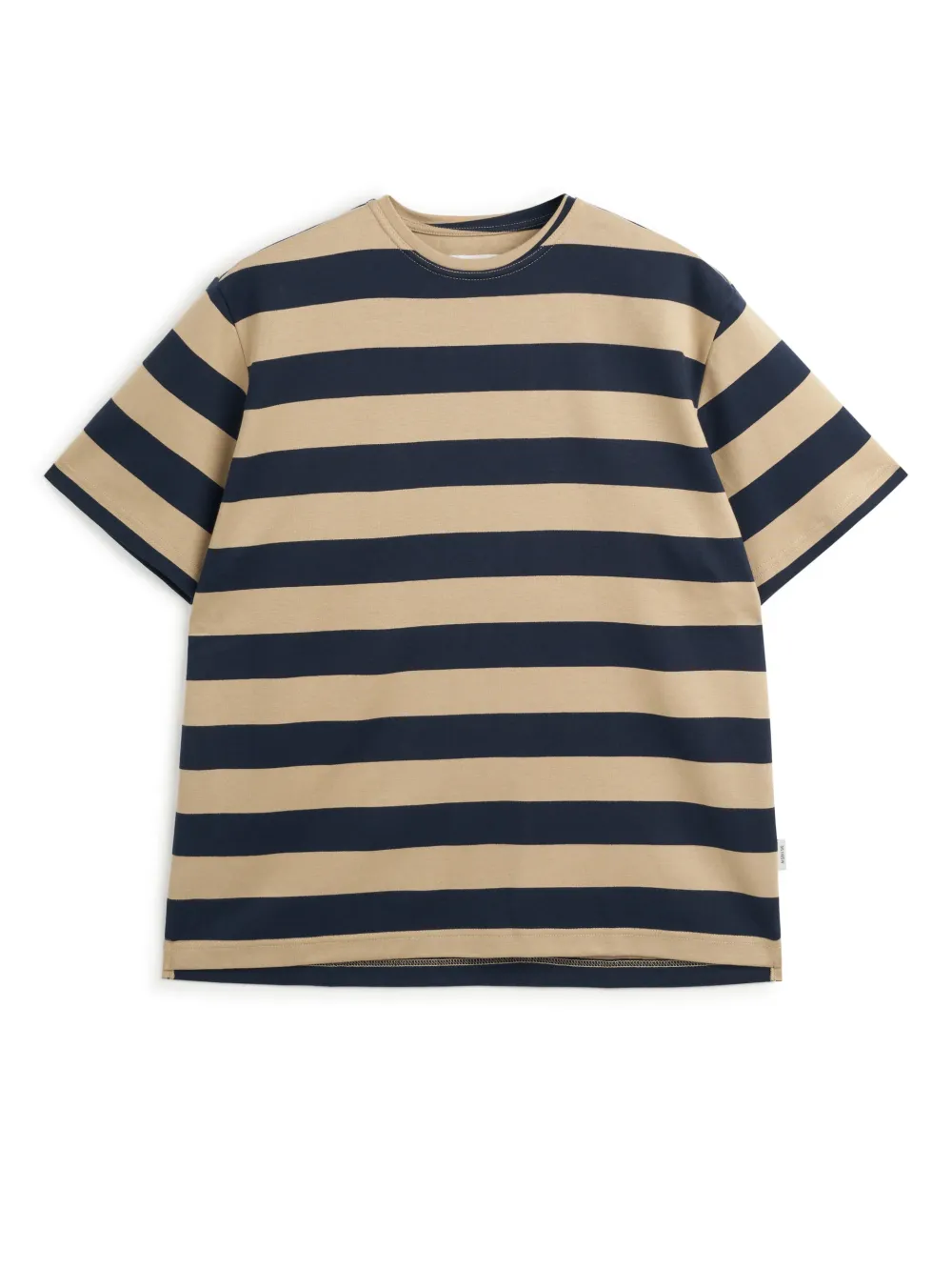Beige Relaxed Fit Organic Cotton T-Shirt