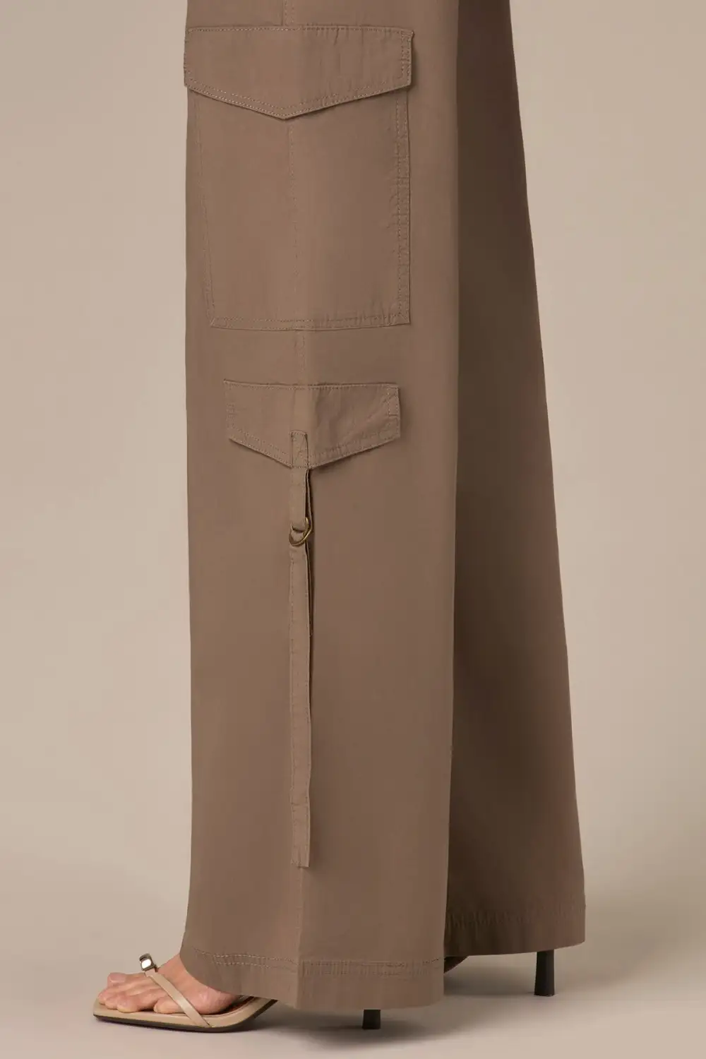  Double Patch Pocket Wide Leg Utility Pants