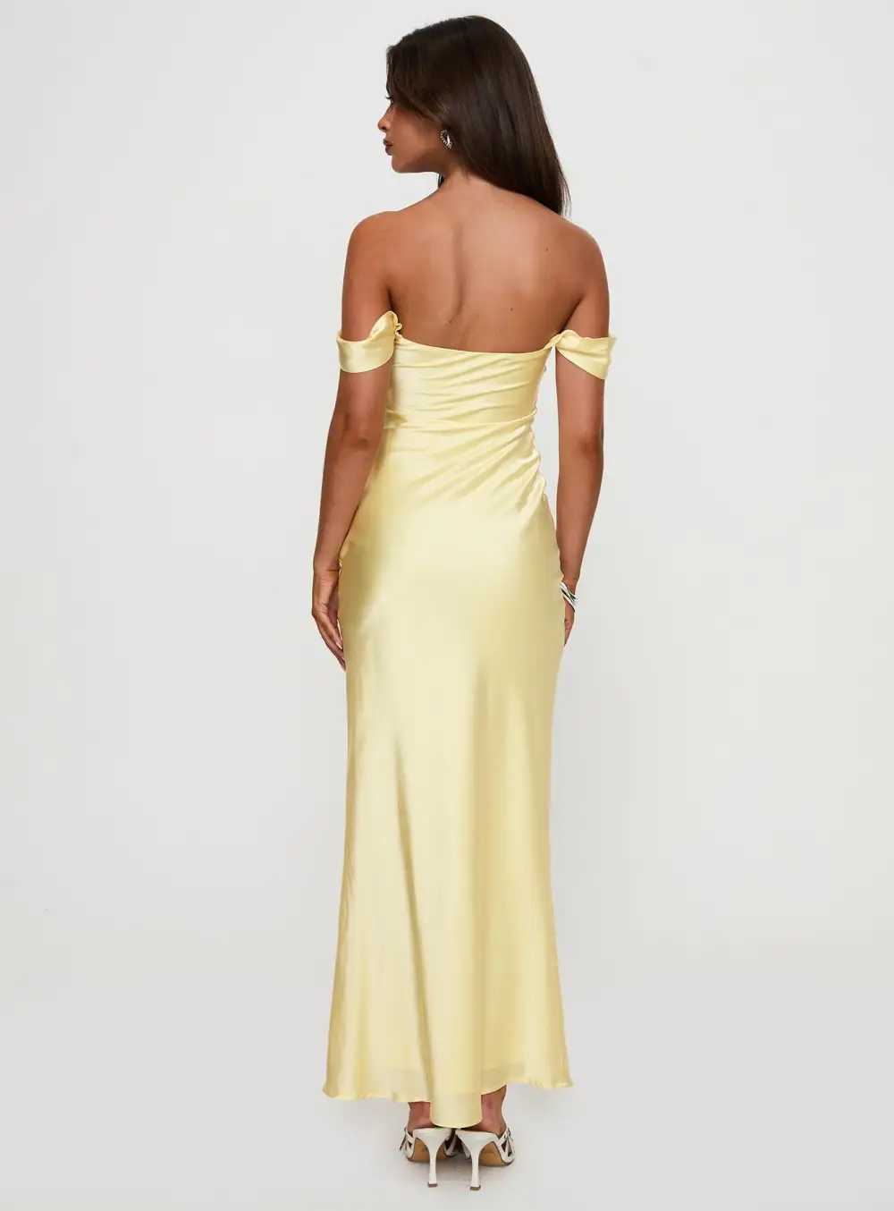 Tiered Detail Off Shoulder Maxi Dress
