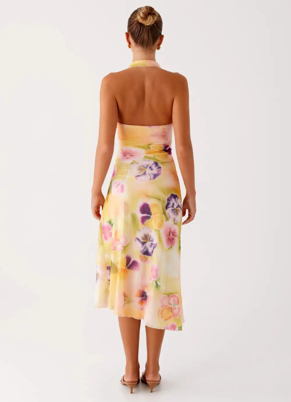 Meadow Print Midi Dress