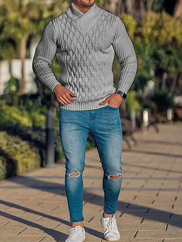 Knit Collared Sweater