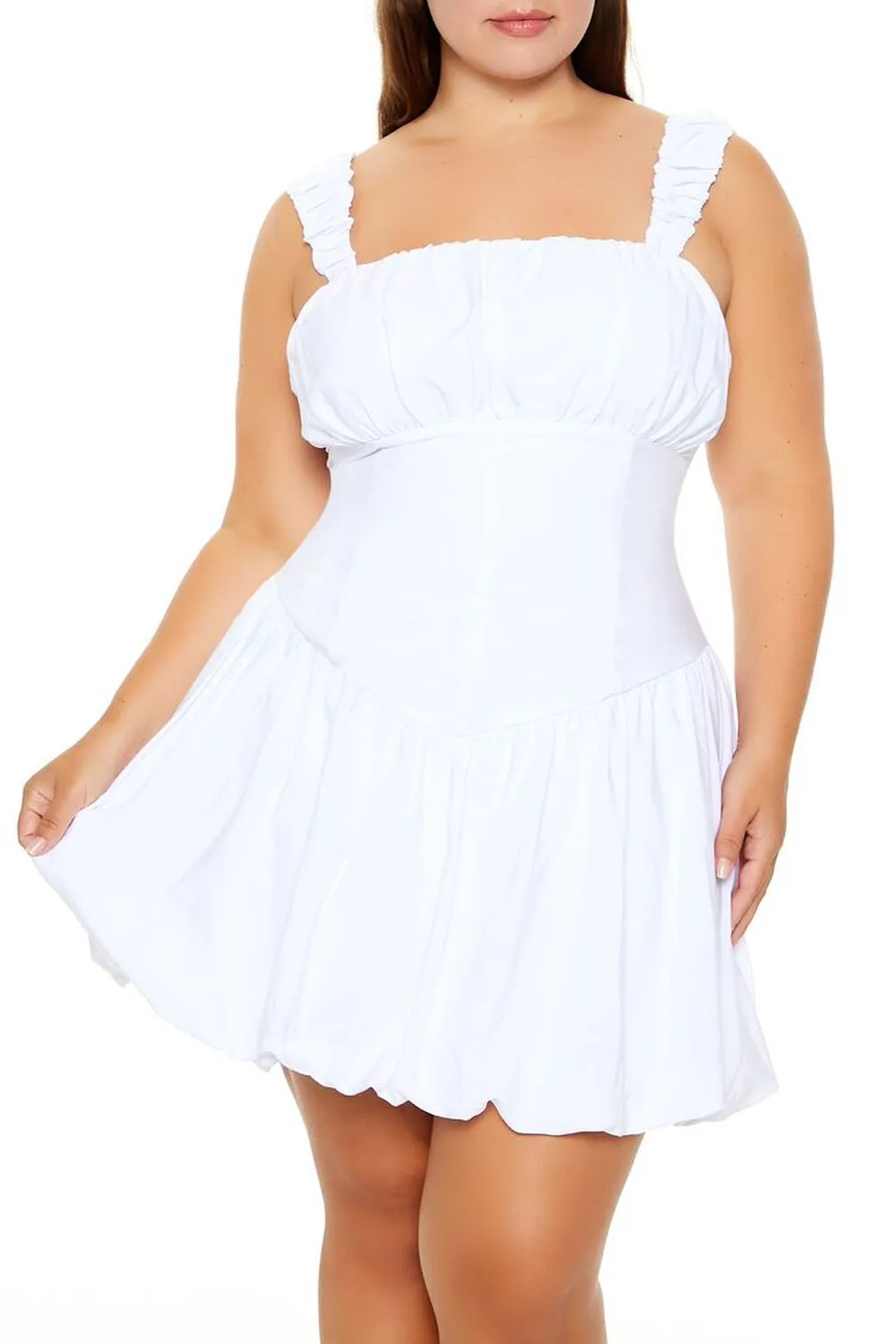 Plus Size Corset Mini Dress