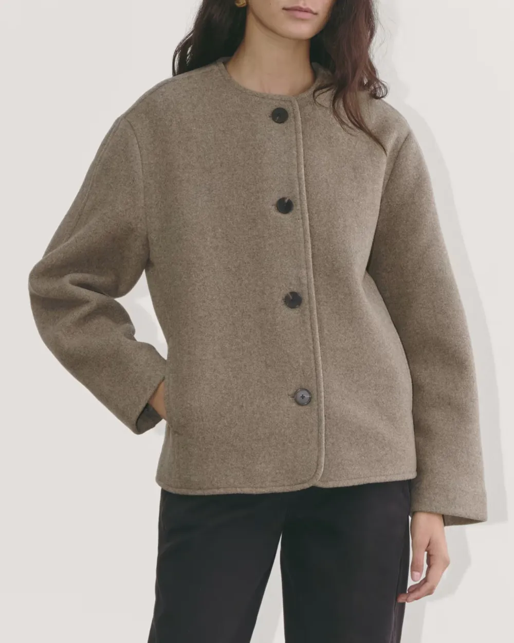 The Cocoon Coat In Wool