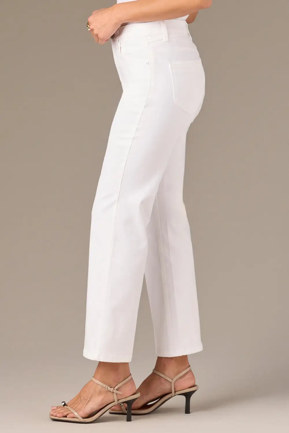Daily Basic High Rise Cropped Hem Barely Boot Jeans