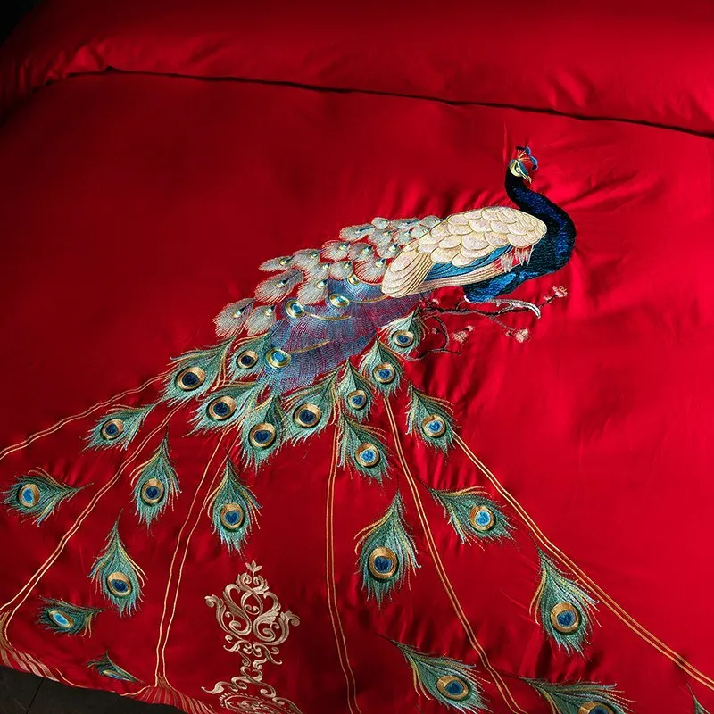 (Store Closing Sale) BlueCloud Peacock Bedding Set