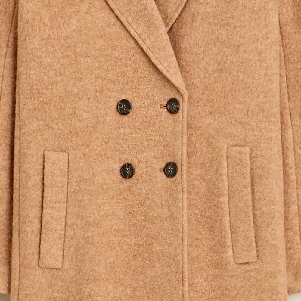 Double-Breasted Topcoat Wool Coats