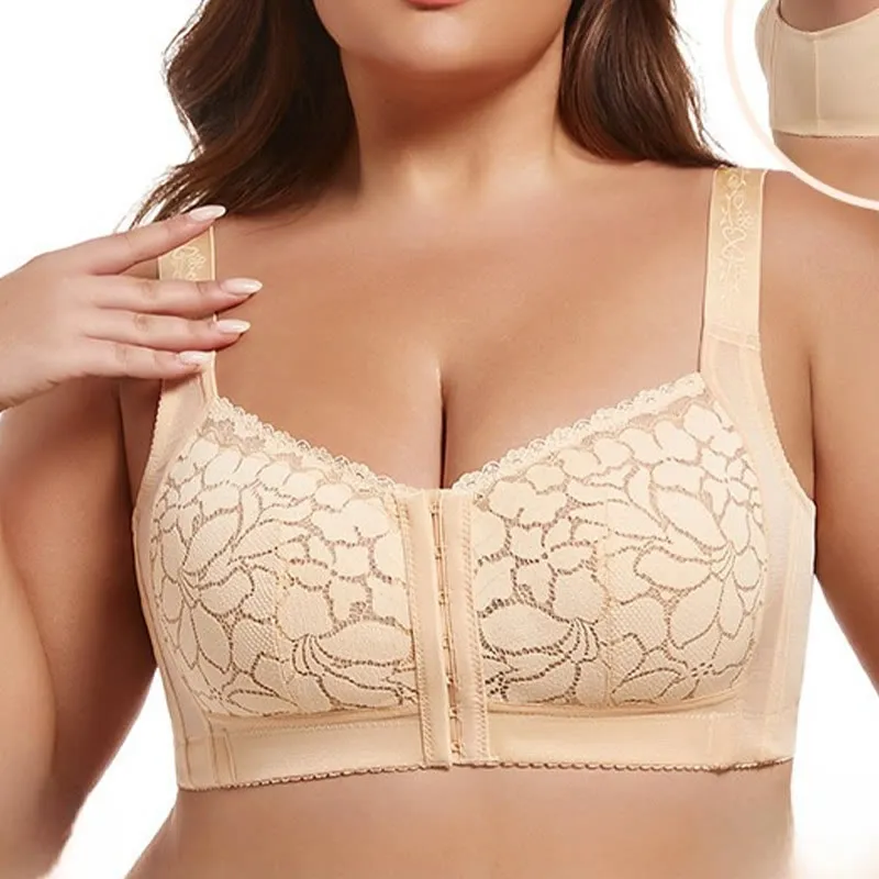 Front Closure Lifting Wireless Bra