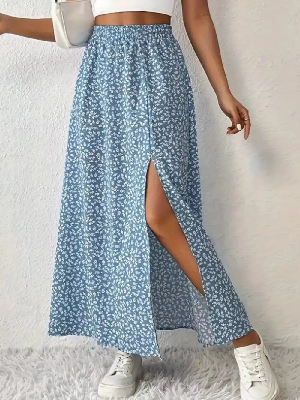 Slit Printed Ease So Skirt
