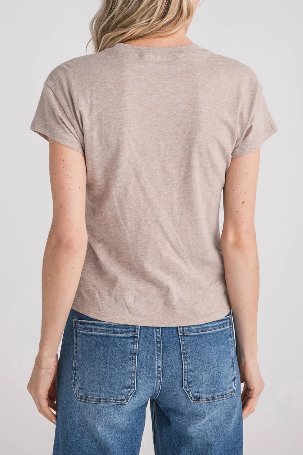 Z Supply Modern Slub Tee - deep taupe
