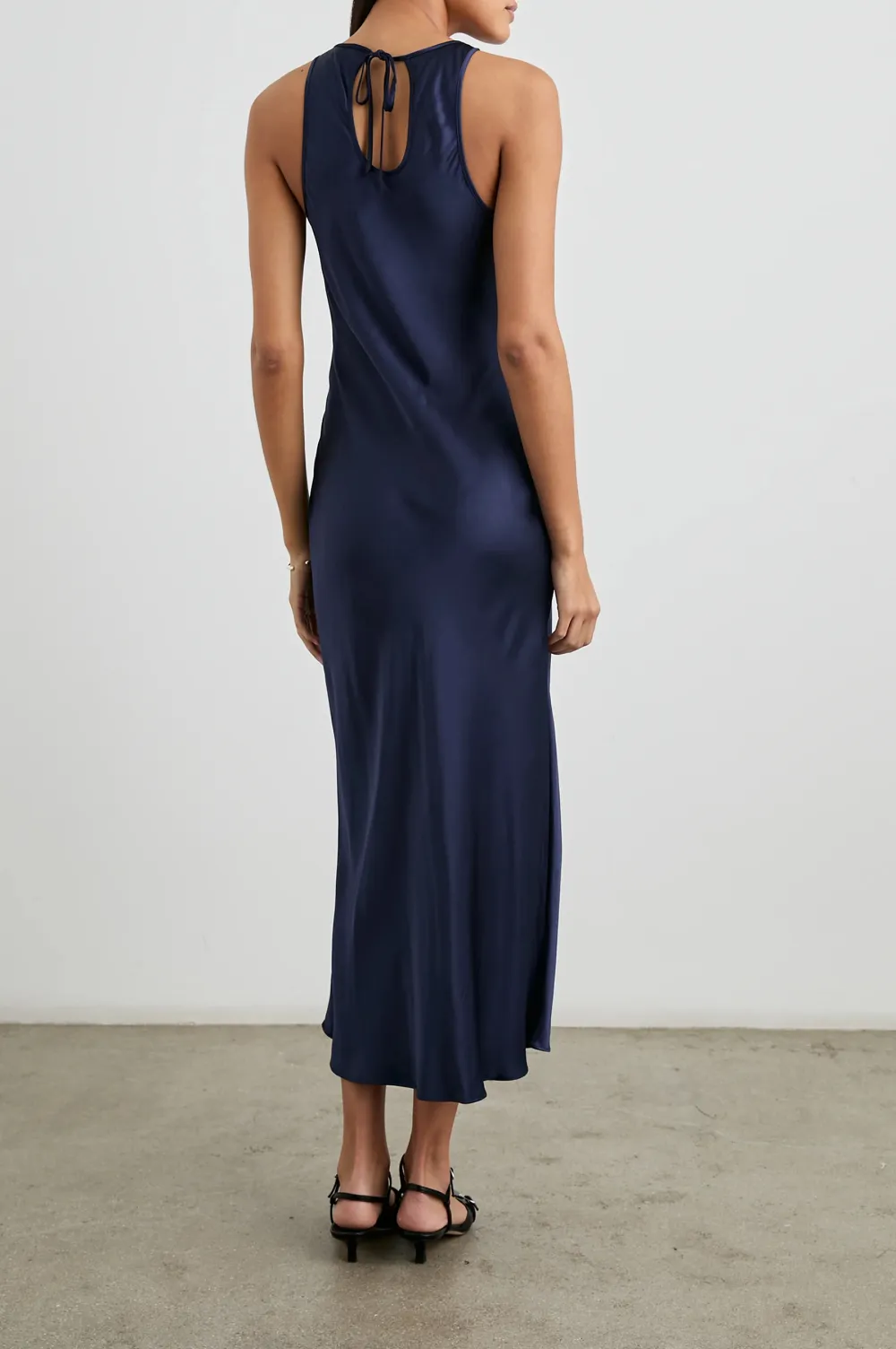 Sleeveless Lightweight Satin Sheen Dress