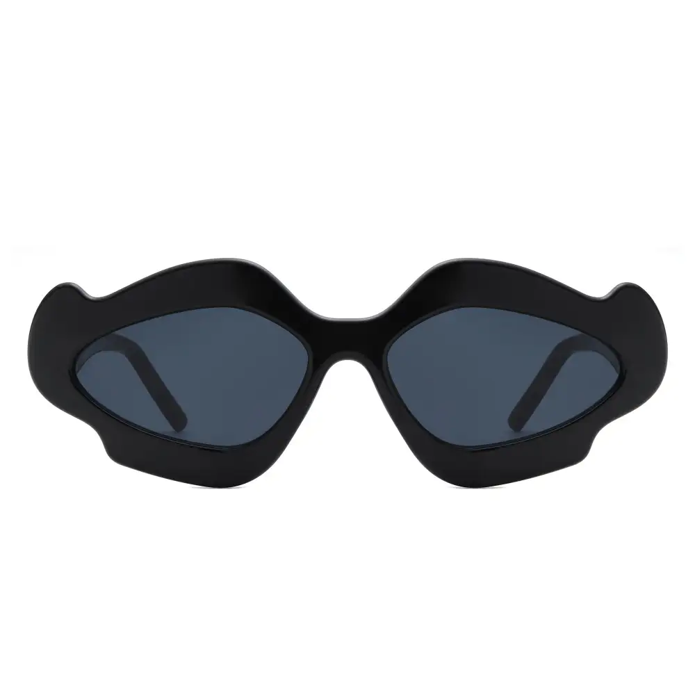 Rhinestone Geometric Frame Sunglasses