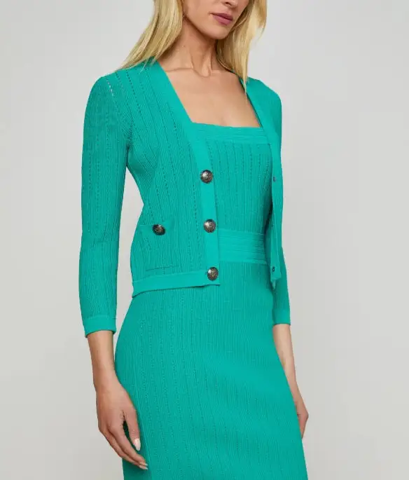 Knit Button Front Cardigan