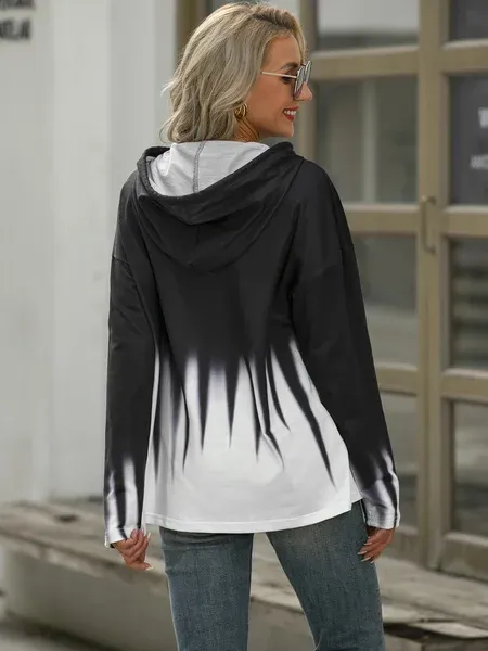 Women‘s Ombre Long Sleeve Sweatshirt Hoodies