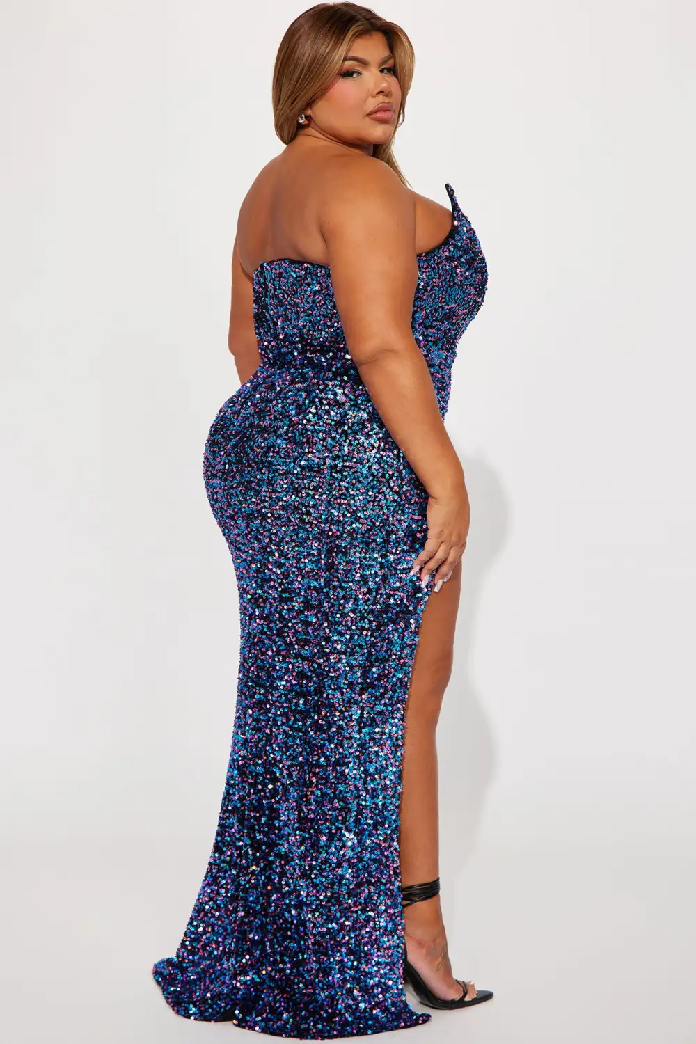 Glamour Sequin Gown - Multi Color