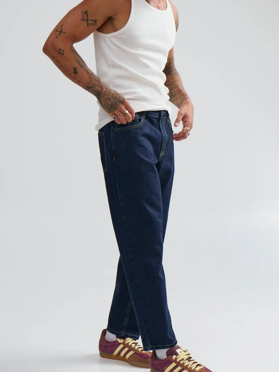 Simple And Daily Comfortable Indigo Denim