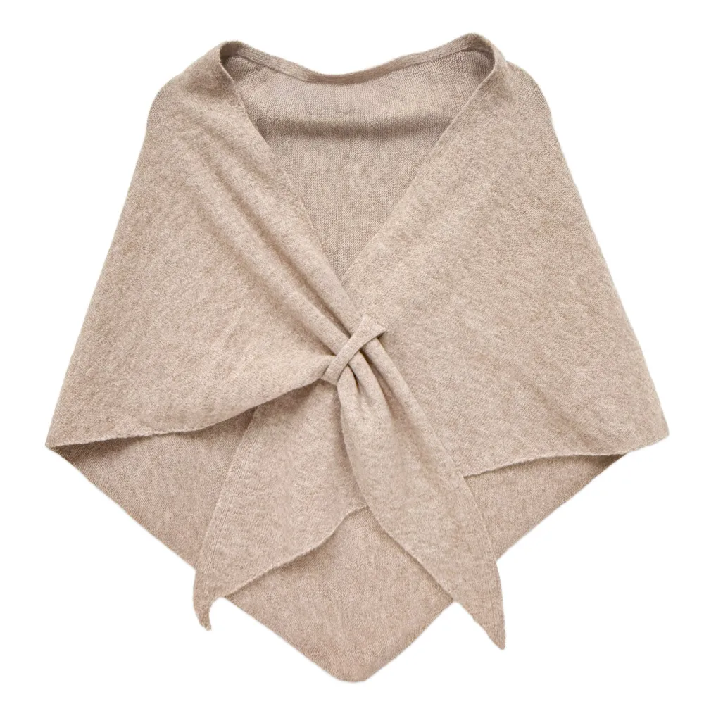 2026 Spring/Fall Faux Cashmere Lazy Style Multi-Color Loose Shawl for Women Warm Triangle Scarf Cape Layering Outerwear