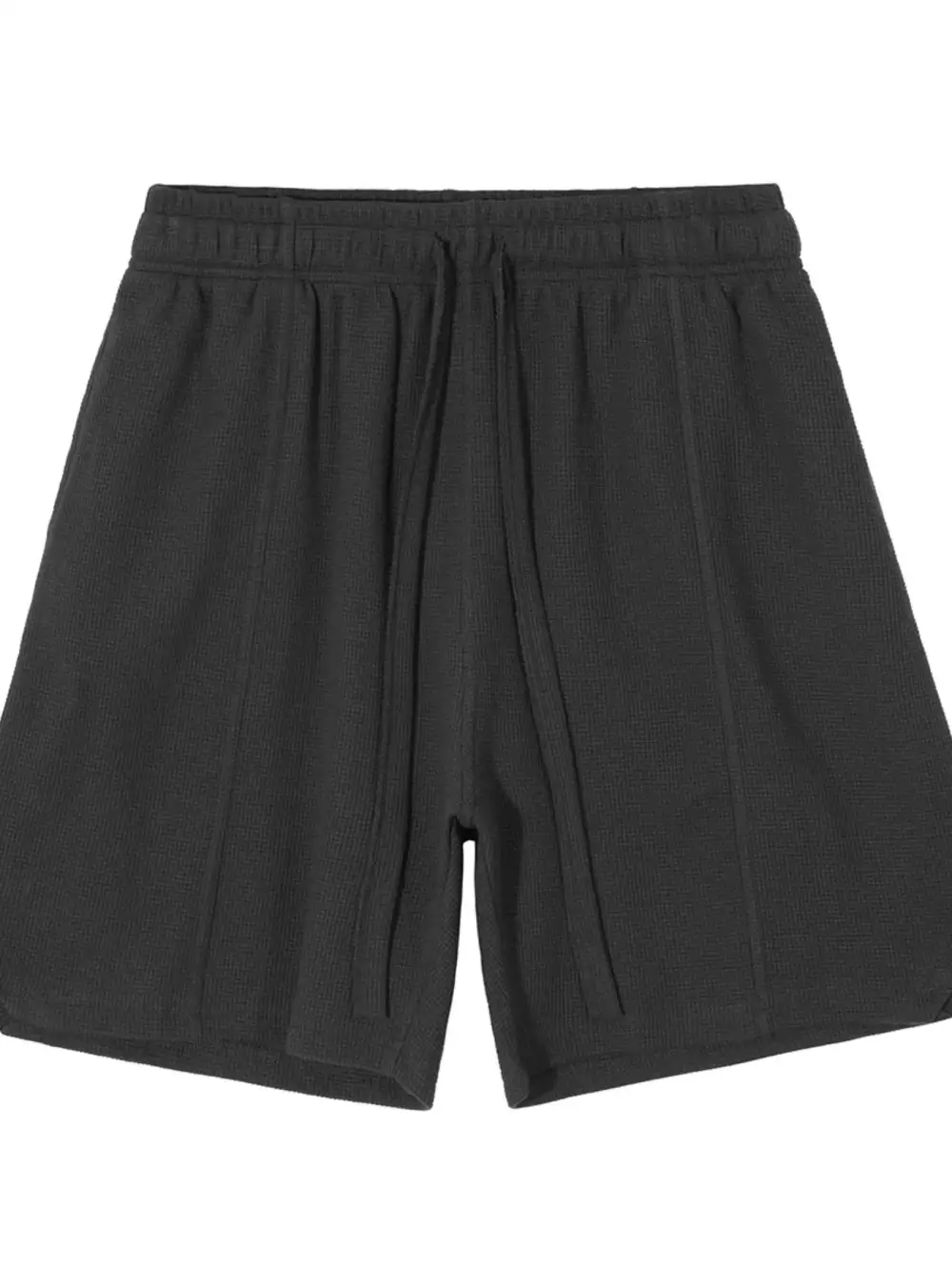 Polished Drawstring Cotton Blend Casual Shorts