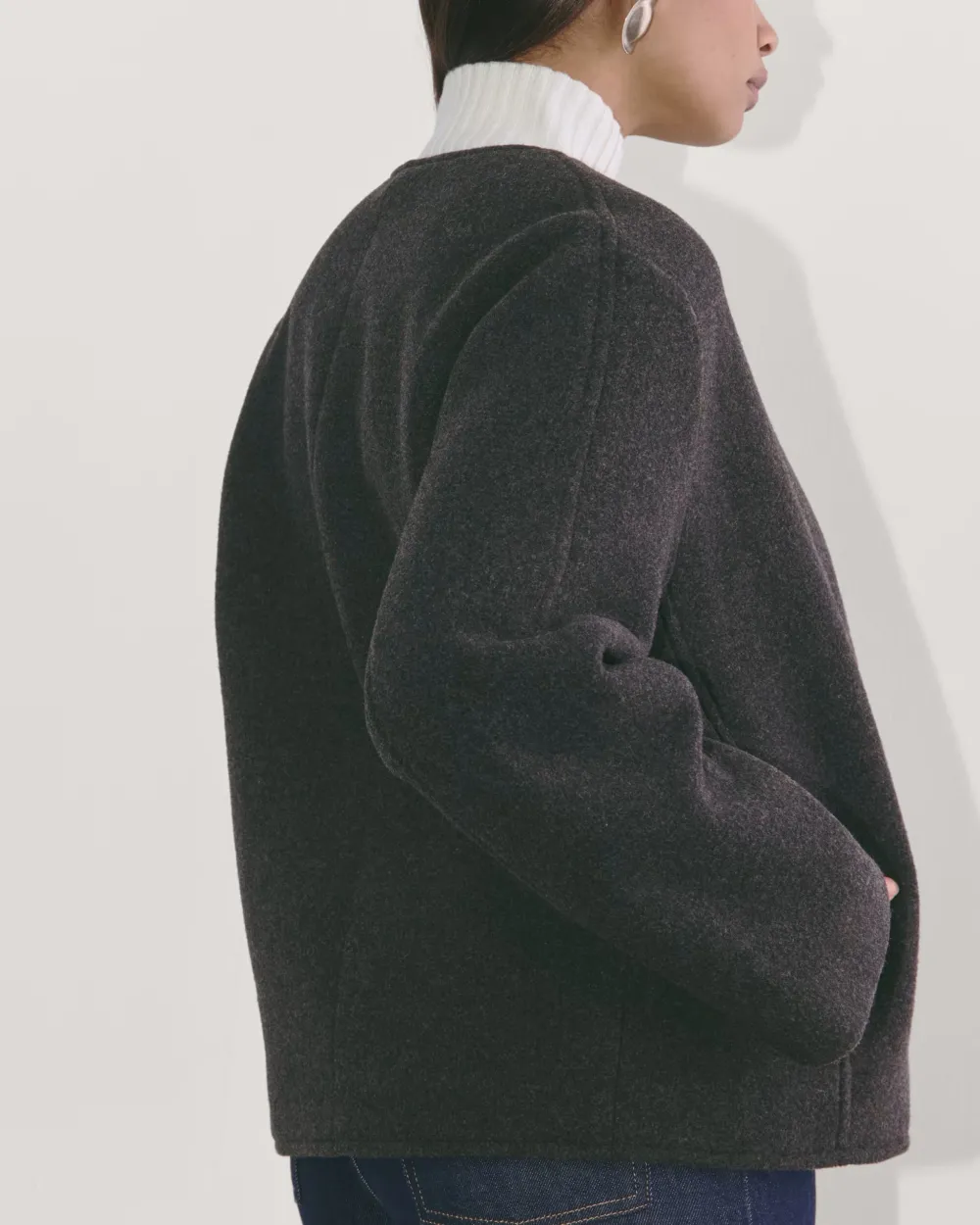 The Cocoon Coat In Wool