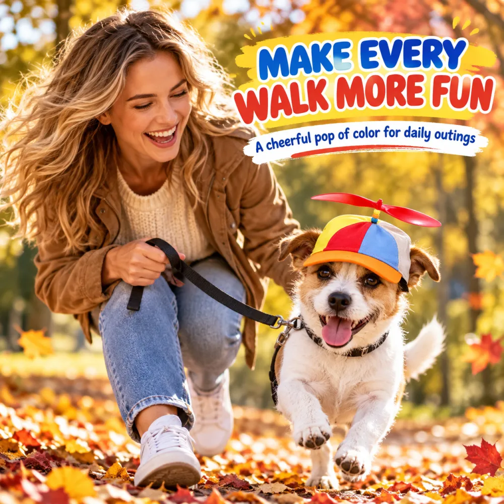 Pet Dog Hat Color-Block Baseball Cap Cat Teddy Headwear Bamboo Dragonfly Visor Cap