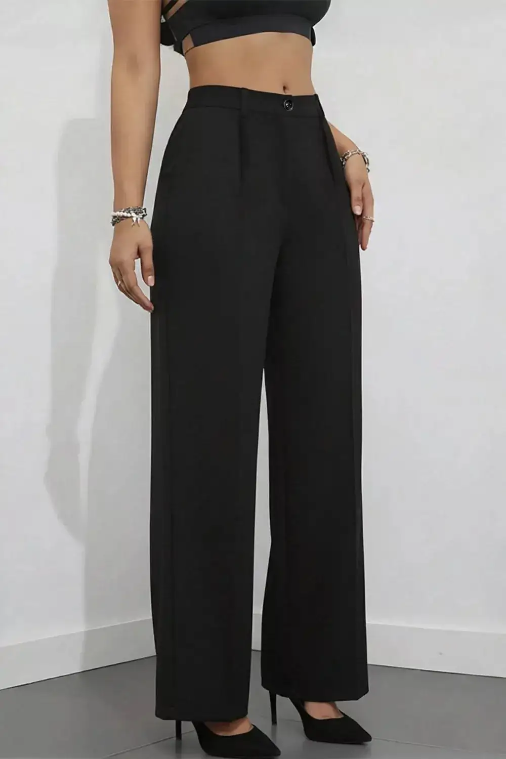 Easygoing High Waisted Wide Leg Pants