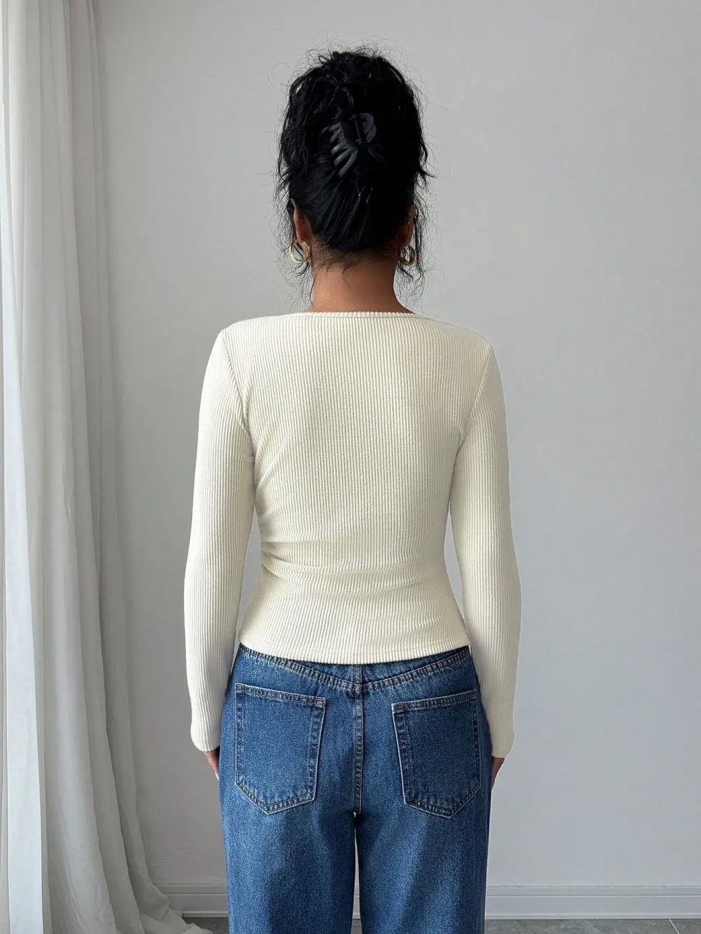 Premium White Long Sleeve Tee