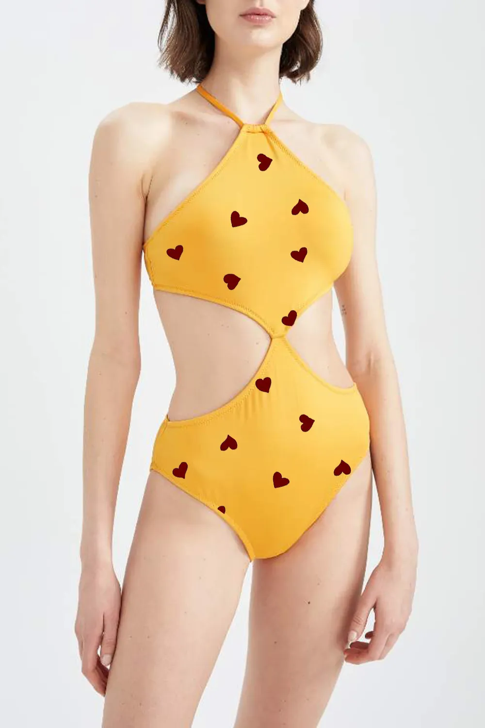 Regular Fit Cut Out Swimsuit